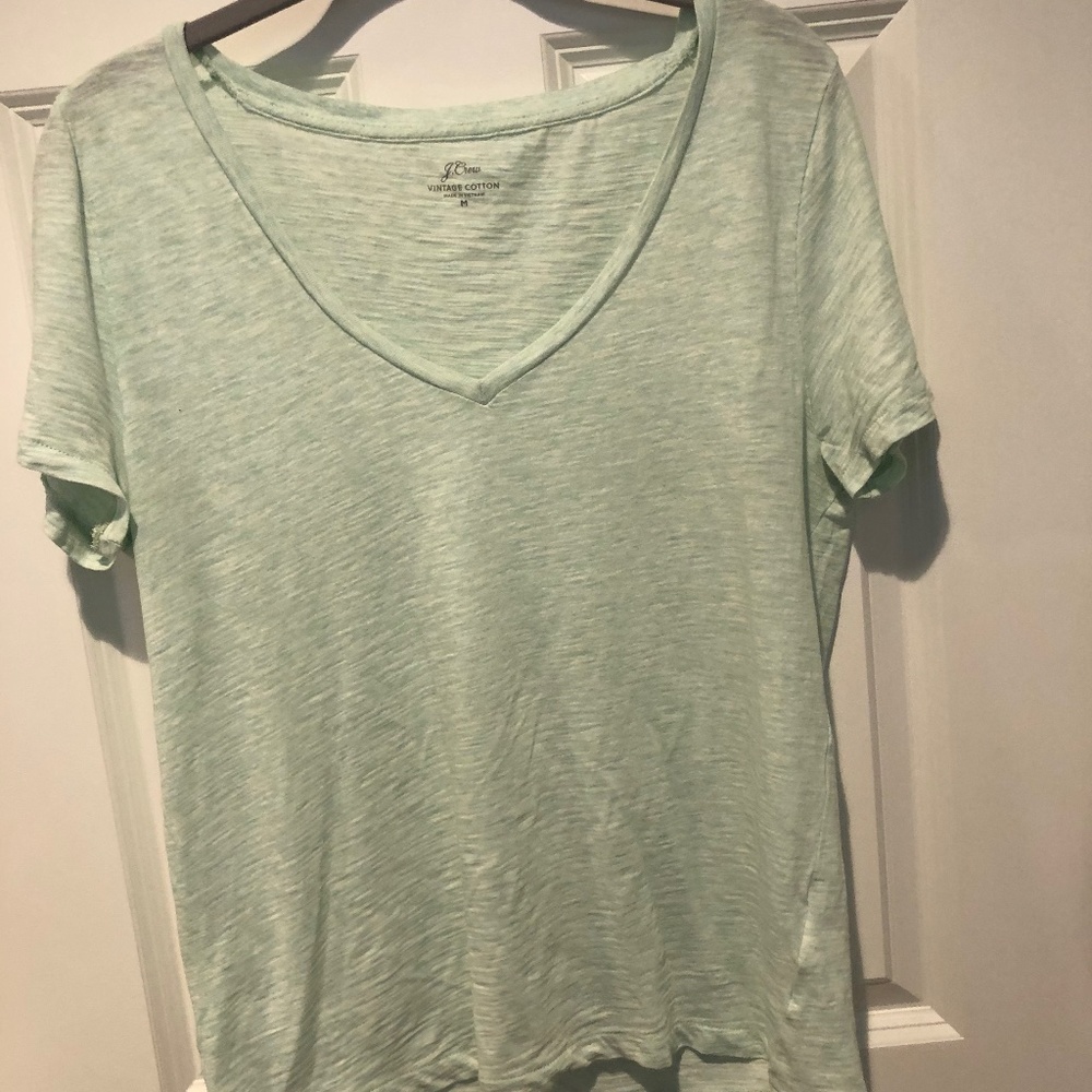 J. Crew Green Vintage Cotton Shirt